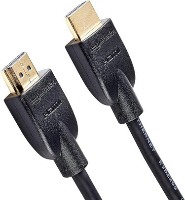 Amazon Basics - 4K HDMI-Kabel, 18 Gbit/s Highspeed mit Ethernet, 4K@60Hz, 2160p, 1.8 m, Schwarz